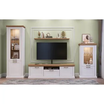 Obývací stěna JL Artis bílá ořech pacific