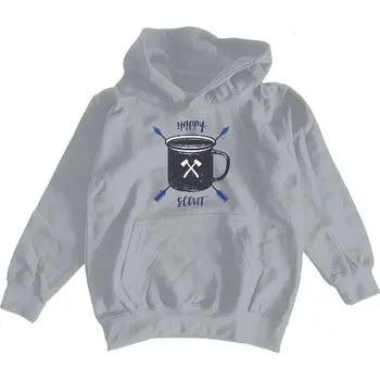 Pánská mikina Dětská mikina s kapucí s potiskem Happy scout dětské