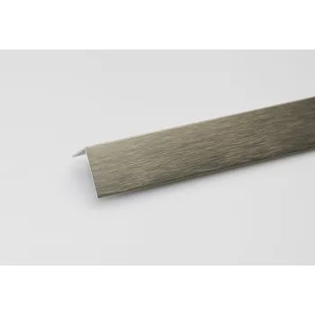 Obklad Rohový Profil ALU Kartáčovaný Titan 30x15x1000