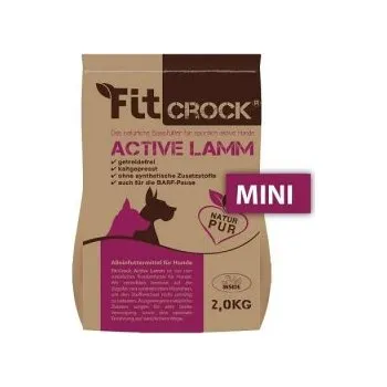 Krmivo pro psa cdVet Fit-Crock Active Jehněčí - granule lisované za studena mini Váha: 2 kg