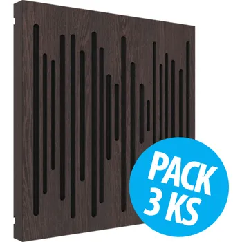 Vicoustic VicPattern Ultra Wavewood Dark Wenge, pack 3 ks (Absorbér, Diffuser / Panel VicPattern Ultra Wavewood je jedným z popredných riešení, ktoré spoločnosť Vicoustic ponúka.)