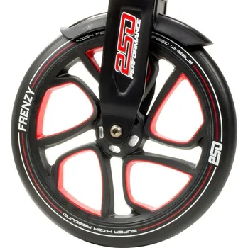 Kolečko ke koloběžce Frenzy - Wheel 250mm Black/Red - Náhradní kolečko