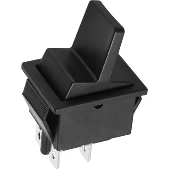 vypínač Onpira Černý kolébkový spínač 16/20A Model: S aretací