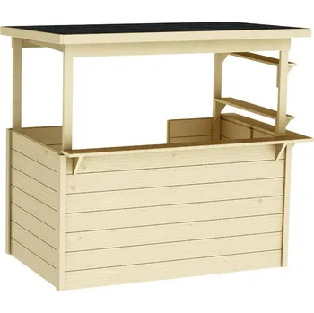 Dětský domeček Dřevěný dětský domeček ACCESS 131X82,5X118 cm