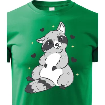 Chlapecké tričko Dětské triko Mýval, Barva Zelená, Velikost 158 cm/12 roků, Canvas Dětské tričko Bezvatriko.cz 1081