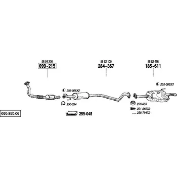 Katalyzátor katalyzátor výroba AS/BM Bosal 99-215A