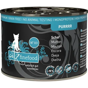 Krmivo pro kočku Catz finefood Purrrr No.113 skopové 6x200g