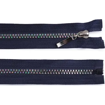 Duhový kostěný zip No 5 délka 40 cm, barva 330 modrá tmavá
