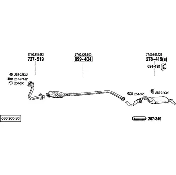 Katalyzátor katalyzátor výroba AS/BM Bosal 99-404A