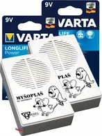 Rasel Myšoplaš III. generace sada odpuzovačů hlodavců s vypínačem a baterií VARTA 2+2 ks