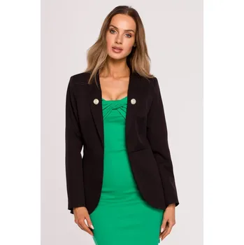 Dámské sako Elegantní sako MOE M665 černé EU velikost: XL