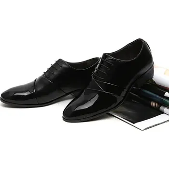 Pánské polobotky Pánské polobotky k obleku MaFen Barva: Černá, Velikost: 43