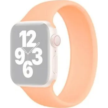 Řemínek na hodinky Navlékací silikonový řemínek pro Apple Watch Ultra 49mm / 46mm / 45mm / 44mm / 42mm - M - oranžový