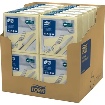 Papírový ubrousek Tork Textured champagne ubrousek – večeře
