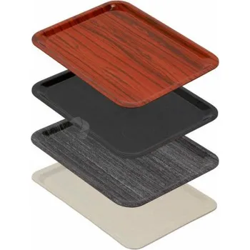 Tác jídelní - dřevo 3330248 46x36 cm hnědá