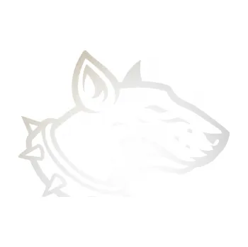 Polep vozidla SAMOLEPKA Pes 167 pravá pitbull (82 - odrazková reflexní bílá) NA AUTO, NÁLEPKA, FÓLIE, POLEP, TUNING, VLASTNÍ TEXT, TISK, AUTOSAMOLEPKY.cz, POLEPY, OBRÁZEK, LOGO, SAMOLEPKY