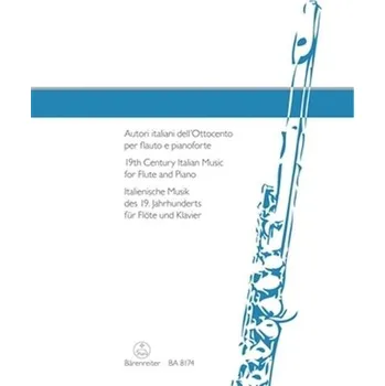 Hudebniny Italská flétnová hudba 19. století pro flétnu a klavír