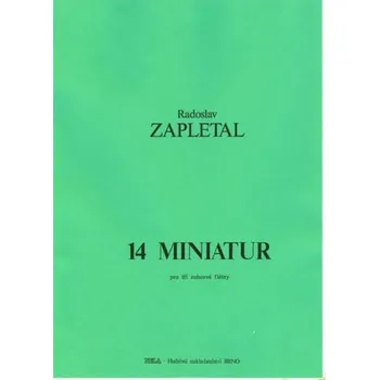 14 miniatur pro 3 zobcové flétny