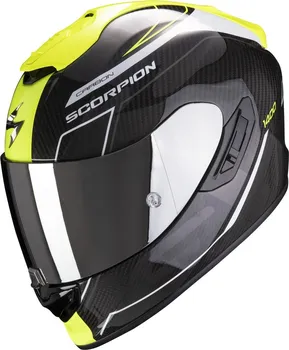 Helma na motorku Scorpion Exo 1400 Carbon Air Beaux bílá/neonově žlutá XXL