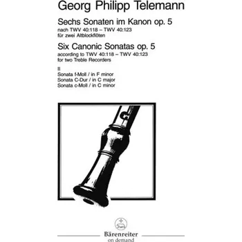 Hudebniny Six Canonic Sonatas op.5 sešit 2