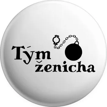 Placka Tým ženicha s koulí