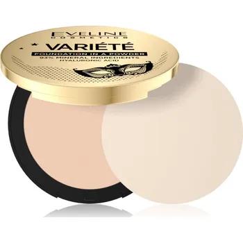 Pudr Eveline Cosmetics Variété minerální kompaktní pudr s aplikátorem odstín 01 Light 8 g
