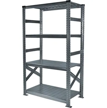 Dílenský regál Wexta Kovový policový regál, 1576x1650x800 mm, 4 police, základní