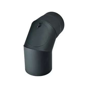 Krbová kamna Kouřovod-koleno ke kamnům čistící 125/90°/1,5