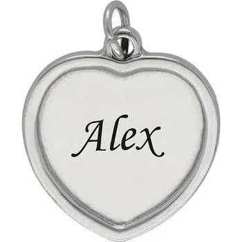 Náhrdelník Doria Přívěsek srdce stříbrné s gravírováním jména E272