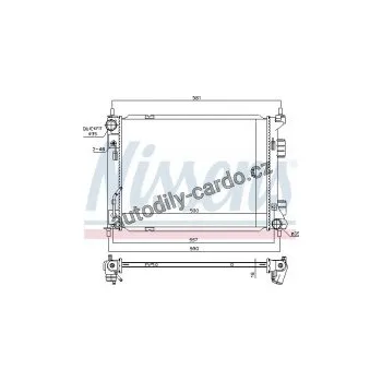 Chladič motoru Chladič motoru NISSENS 67604