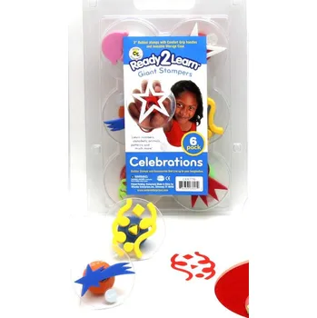 Dětské razítko READYtoLEARN Velká razítka Party /6ks/