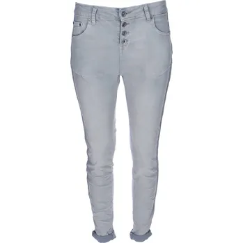 Dámské džíny 3d-6709 jeans kalhoty color barva: bílá, velikost: XL