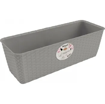 Květináč Truhlík na květiny NATURAL 50 světle šedá Světle šedá