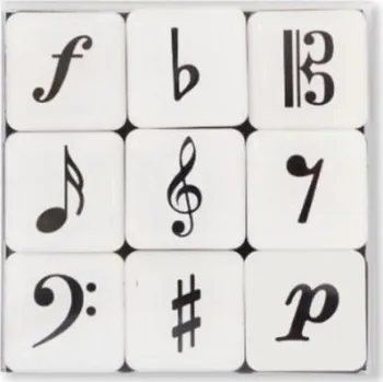 Dekorativní magnet Vienna World Mini magnet box - hudební symboly