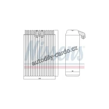 Chladič motoru Výparník NISSENS 92200