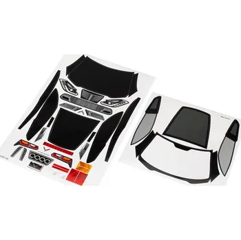 RC vybavení Traxxas samolepky: Chevrolet Corvette Z06