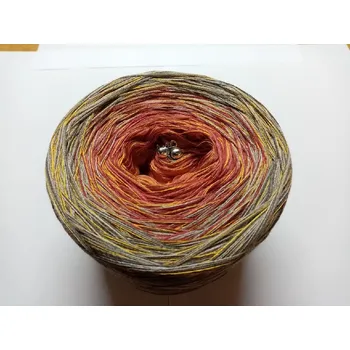 Příze Barunka 3-nitka 1000m s hedvábím (Duhové klubko s hedvábím Barunka)