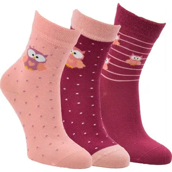 Dětské ABS dívčí protiskluzové ponožky RS 35-38 mix - HOLKA