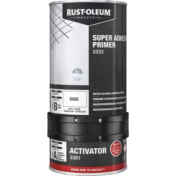 barva na zeď Přilnavostní základní barva na hladké neporézní podlahy Rust-Oleum 3333 Super Adhesive Primer bílá Balení: 5 L