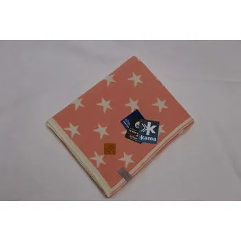 Dětská deka Mon premier Dětská deka hvězdy 70 x 80 cm (Varianta: Bílá + světle růžová)