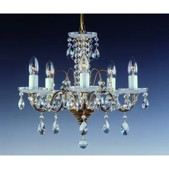 Stínidlo Lustr s kovovými rameny AL086, Varianta Zlatý