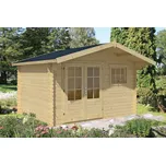 Zahradní srubový domek 28 mm Ingmar 380X380 (Zahradní srubový domek 28 mm)