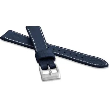 LAVVU Modrý strukturovaný řemínek EPSOM z luxusní kůže Top Grain LSFUL Šířka řemínku: 20mm