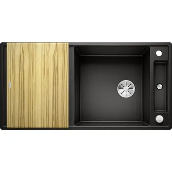 Granitový dřez Granitový dřez Blanco AXIA III XL 6 S černá + dřevěná krájecí deska 525858