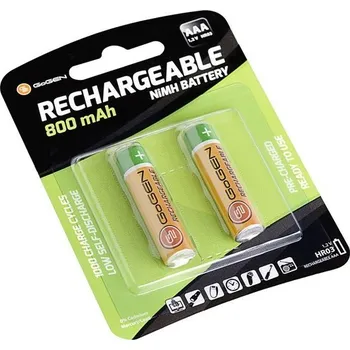 Článková baterie Baterie nabíjecí GoGEN AAA, HR03, 800mAh, Ni-MH, blistr 2ks