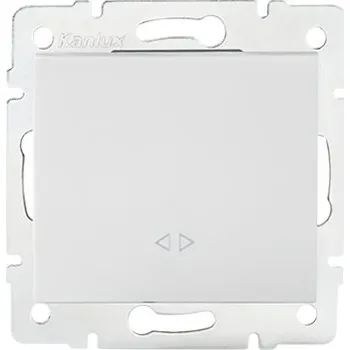vypínač KANLUX LOGI Křížový vypínač - č. 7 - bílá