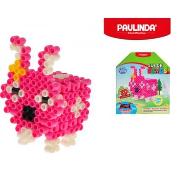 Modelovací hmota Paulinda Super Beads 3D 5x6mm 300ks zajíček s doplňky v krabičce