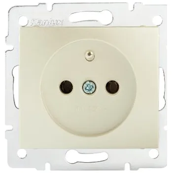 Elektrická zásuvka KANLUX DOMO Zásuvka samostatná se záslepkou