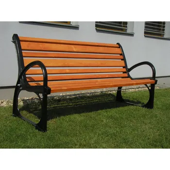 Zahradní lavice RELAX S OPĚRADLEM litinová lavička