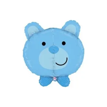 Balónek Fóliový balónek Medvídek modrý prostorový 69cm (Fóliový balónek Medvídek modrý prostorový 69cm)